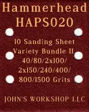 Hammerhead HAPS020 - 40/80/100/150/240/400/800/1500 - 10pc Variety Bundle II