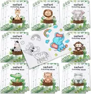 24Pcs Jungle Safari Animals Coloring Books Bulk, DIY Coloring Book 5"X6.7"Jungle