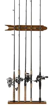 Modular Wall Rack for Fishing Rod Storage Holds up to 8 Fishing Rods 8 Capacity