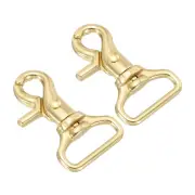 Lobster Clasp Keychains, 2pcs 1" Oval Clasps Swivel Trigger Snap Hook