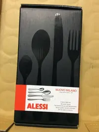 在飛比找Yahoo!奇摩拍賣優惠-ALESSI 新.米蘭刀叉餐具四件組