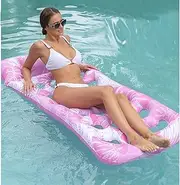 WODCM Inflatable Pool Float Lounge Pool Floaties Rafts for Adults Floating Pool Lounger Sun Tanning Floats Cool Water Floaty for Swimming Pool Lake Float Beach