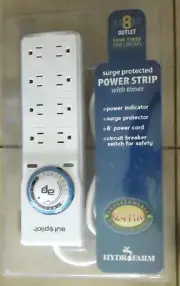 NEW in PACK-AutoPilot Surge Protector 8 Outlet Power Strip with 4 Timed Outlets
