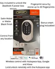 Smart WIFI Fingerprint deadbolt door lock