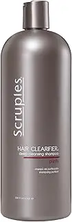 [Scruples] Hair Clearifier Shampoo - Professional Grade Deep Cleansing Shampoo - Clarifying Agents Remove Metals, Minerals and Chlorine - Detox and Vitality Boosting for All Hair Types (33.8 oz)