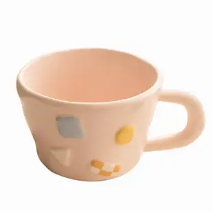 【MYUMYU 沐慕家居】拼貼咖啡杯(咖啡杯 馬克杯 辦公室杯子 防燙咖啡杯 耐冷熱 水杯)