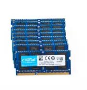 Crucial 80 GB DDR3 RAM 10x 8 GB PC3-12800S 1600Mhz SODIMM 204Pin Laptop Memory