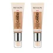 Pack of 2 Revlon PhotoReady Candid Natural Finish Foundation, Toast 410