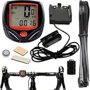 Bike Speedometer Odometer - LCD Display Bike Speedometer Waterproof Bike Computer with Deleted Data, Multifunctional Portable Cycling Supplies for Scooter