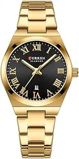 [Generic] Elegant Women's Quartz Watch - 33mm Round Dial, Japanese Movement, Stainless Steel Band, 30m Water Resistant (6 Color Options)