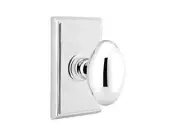 Emtek 8521EUS26 Dummy, Rectangular Rosette, Egg Knob, US26
