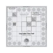 Creative Grids Log Cabin Trim Tool for 8in Finished Blocks Quilt Ruler - CGRJAW1