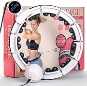 Adult Hula Hoop - Smart Hula Hoop with Smart Touch Display & Weights - Digital Counter for Calories & Rotations - Hula Hoop for Weight Loss & Fitness