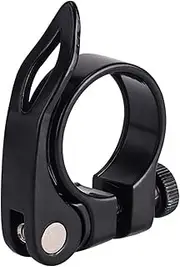 Quick Release Bicycle Seat Tube Clamp, 31.8mm & 34.9mm Aluminum Alloy Lever Lock