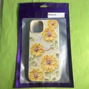 iPhone 13/14 Case Yellow Floral Design- Shockproof