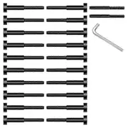 20pack Black Invisible Cable Railing Kit, Marine Grade T316 Swage Tensioner And Terminal Hidden For Cable Railing