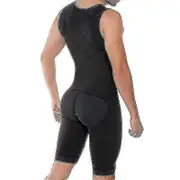 Men's Shapewear Bodysuit Full Body Shaper - JA Black 6XL