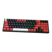 K628 PRO 75% 3-Mode Wireless RGB Gaming Keyboard, 78 Keys Hot Black & Red