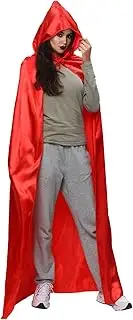 Lopsity Halloween Hooded Cape - Full Length Bridal Cloak for Men and Women - Witch and Vampire Costume for Cosplay