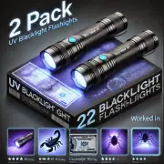 2x UV Ultra Violet LED Flashlight Blacklight Light Inspection Lamp Torch