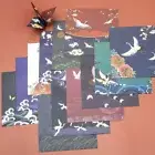 70pcs/Set Square Crane Printed Paper 14.2cm Folding Craft Paper DIY