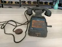 在飛比找Yahoo!奇摩拍賣優惠-老電話手搖古董電話，手搖順暢品相自定！