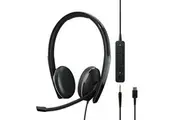 SENNHEISER | Sennheiser ADAPT 165 USB C II On-ear, double-sided USB-C headset, 3.5 mm jack and detachable USB cable with in-line call control