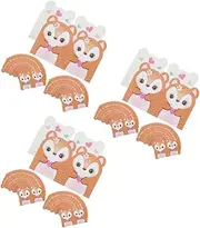 NUOBESTY 3sets Unique Mum Deer Theme Thank You Cards Envelopes Pen Pal Kit Set 100pcs*3