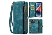 Apple iPhone 14 PLUS CaseMe 008 2-In-1 Wallet with Detachable Cover, 8 Card Slots + Zip Pocket