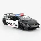 1/36 Lamborghini Gallardo LP 570-4 Police Car Model Diecast Toy Cars Pull Back
