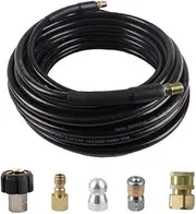 TooToo 15M High Pressure Washer Hose 14mm Connect Water Cleaner Clean Replacement Pipe