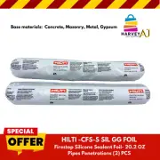 Hilti CFS-S SIL GG Foil Firestop Silicone Sealant Foil 20.2 oz.(2) PCS
