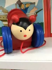 Wooden Ladybird Pull Along Toy - Lady Bug