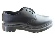 Brand New Dr Martens 1461 Mono Black Smooth Lace Up Comfortable Unisex Shoes
