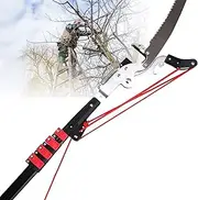 Tree Pruner Extendable 4 Sections,7.2M/24FT Profession Telescopic Tree Pruner, with SK5 Cutting Blade Pole Saw Lopper Long Reach Pole Pruning Saw