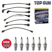 TOP GUN IGNITION LEADS & NGK PLUGS - for Chrysler Valiant VC 3.7L (225 Slant) (for: Chrysler)