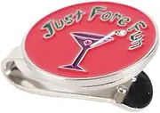 Tihebeyan Golf Ball Markers Magnetic Hat Clamp/Holder Golf Divot Tool with Strong Magnet for Golfers Outdoor Sports Enthusiasts (Pink)