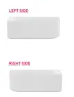 Capri Fluted Oval Freestanding Corner Bath Gloss White , Matt White and Matt ...