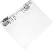 Clear Acrylic Loose Leaf Binder Cover Refillable Notebook Shell for Secure Storage Protection of Inner Easy to Clean Journal Binder for