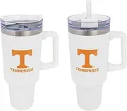 Desert Cactus University of Tennessee UT Knoxville Volunteers Vols Large Insulated Stainless Steel Handle Lid Straw Reusable Double Walled Cup Hot Cold Drinkware (40oz Ounce Rally Tumbler Design C)