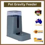 New Automatic Cat Pet Dog Feeder 3.5L Food Water Bowl Dispenser Auto Gravity*AUS