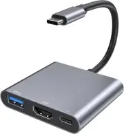Digital AV Multiport Adapter Apple USB-C USB 3.0 To 4K HDMI AV Adapter, Grey