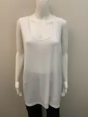 NEW BASICS BY TAKING SHAPE WHITE TOP SIZE LARGE=20/22 (# 1362)
