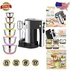 Ergonomic & Lightweight 600W Electric Mixer with Nesting Bowls - Bake Like a Pro