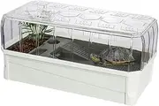 Turtle Aquarium Tank, Multipurpose Habitat Tank for Tortoise,White Turtle Aquarium, Tortoise for, Grass