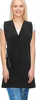 [LIFKOME] Cosmetology Apron v Neck Stylist Barber Vest Spa Workwear Women's Barber Apron Lasting Fabric