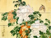 Art Mural Ceramic Backsplash Japanese Flowers Decor Tile #448