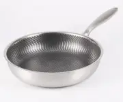 316 Stainless Steel Frying Pan Wok Pan Steak Cookingskillet Saucepan Induction G