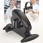 Electric Pedal Exerciser, Seated Elliptical Machine Cardio Under Desk Exercise Bike with LED Display, Stationary Exercise Leg Peddler Physiotherapy for Elderly and Disabled People