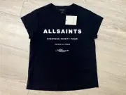 NEW BLACK ALLSAINTS TOUR ANNA TEE, UK 10